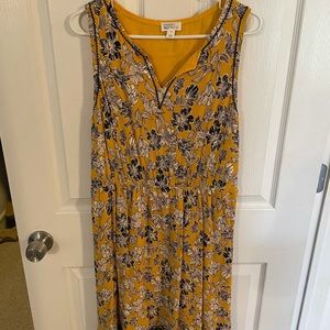 Yellow and blue floral stitch fix dress